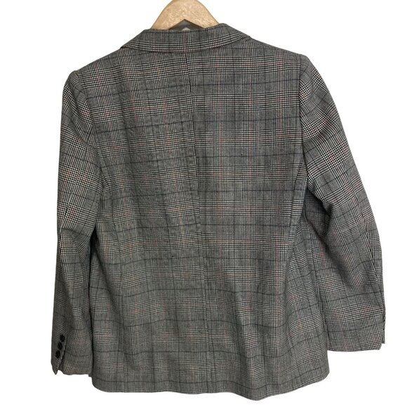 Saks Fit Avenue women gray blazer size 8 M casual style - Picture 10 of 15